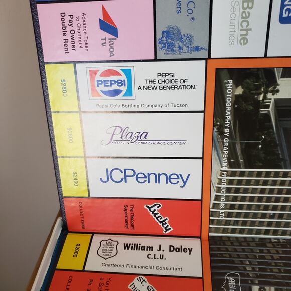 Hometown Monopoly Tucson Arizona Board Game 1983 New Open Box - Picture 9 of 15